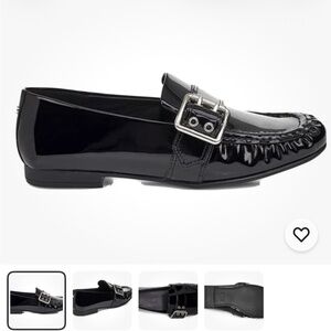 UGG Black Patent Leather Charlotte Loafers